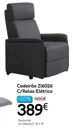 Hiper Centro do Móvel Cadeirão Zl6026 C/Relax Elétrico promoção
