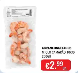 Central Cash Abranco congelados miolo camarão 10/30 promoção