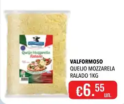 Central Cash Valformoso queijo mozzarella ralado promoção