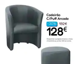 Hiper Centro do Móvel Cadeirão C/Puff Arcade promoção