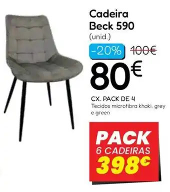 Hiper Centro do Móvel Cadeira beck 590 promoção