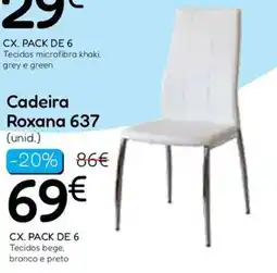 Hiper Centro do Móvel Cadeira Roxana 637 promoção