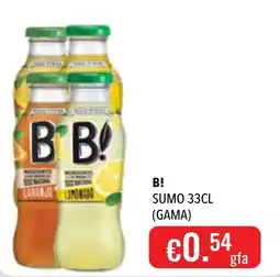 Central Cash B! sumo 33cl promoção