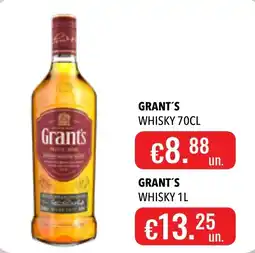 Central Cash grant's whisky 70cl promoção