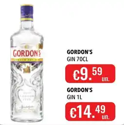 Central Cash gordon's gin promoção