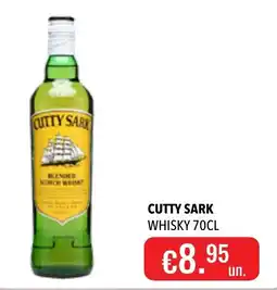 Central Cash Cutty Sark whisky promoção