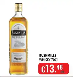 Central Cash Bushmills whisky promoção