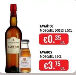 Central Cash Favaíos moscatel doses promoção