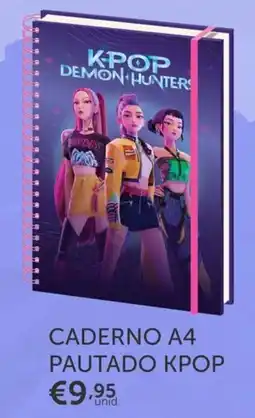 Note! Caderno a4 pautado kpop promoção