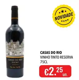 Central Cash Casas do rio vinho tinto reserva promoção