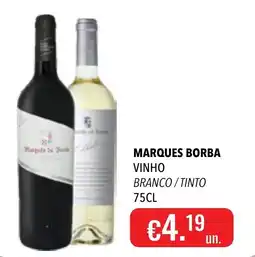 Central Cash Marques Borba vinho branco / tinto promoção