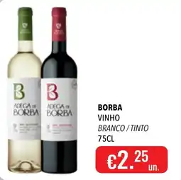 Central Cash Adega de Borba vinho branco / tinto promoção