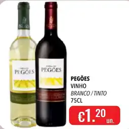 Central Cash Pegões vinho branco / tinto promoção