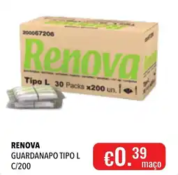 Central Cash Renova guardanapo tipo l promoção