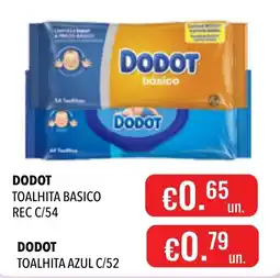 Central Cash Dodot toalhita basico promoção