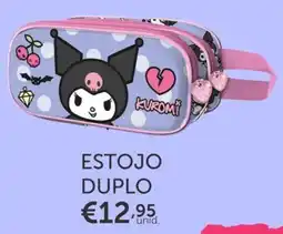 Note! Estojo duplo kuromi promoção