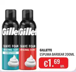 Central Cash gillette espuma barbear promoção