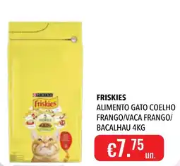 Central Cash Friskies alimento gato coelho frango/vaca frango/ bacalhau promoção