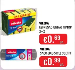Central Cash vileda esfregao unhas tiptop promoção