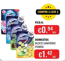Central Cash Domestos bloco sanitário power promoção