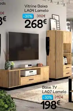 Hiper Centro do Móvel Vitrine Baixa LA04 Lamelo promoção