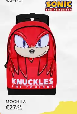 Note! Mochila sonic the hedgehog knuckles the echidna promoção