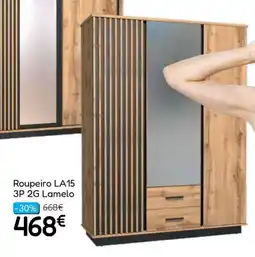 Hiper Centro do Móvel Roupeiro LA15 3P 2G Lamelo promoção