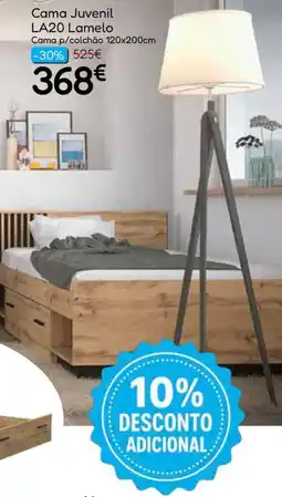 Hiper Centro do Móvel Cama juvenil lamelo promoção