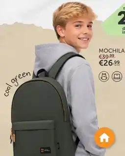 Note! Mochila cool green promoção