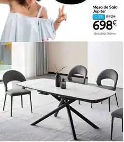 Hiper Centro do Móvel Mesa de Sala Jupiter promoção