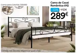 Hiper Centro do Móvel Cama de casal romântica 642 promoção