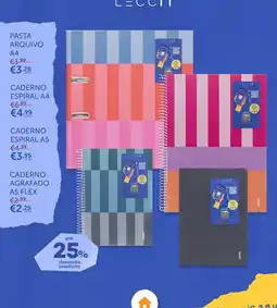 Note! Caderno espiral a4 leccit promoção