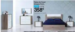 Hiper Centro do Móvel Cama de casal simples paris promoção