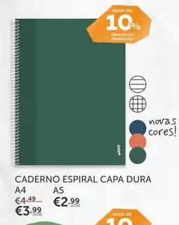 Note! Caderno espiral capa dura a4 promoção