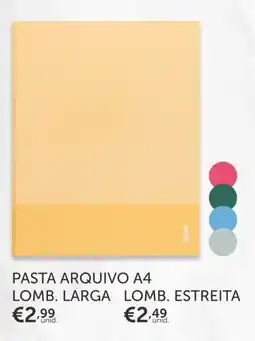 Note! Pasta arquivo a4 Lomb. estreita promoção