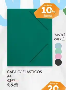 Note! Capa c/ elásticos a4 promoção