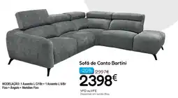 Hiper Centro do Móvel Sofá de Canto Bartini promoção