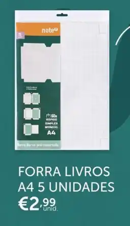 Note! Note9 forra livros pré-recortado promoção