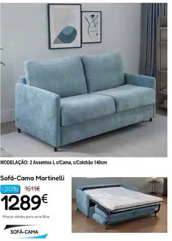 Hiper Centro do Móvel Sofá-cama martinelli promoção