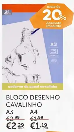 Note! Bloco desenho cavalinho promoção