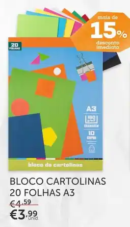 Note! bloco de cartolinas promoção