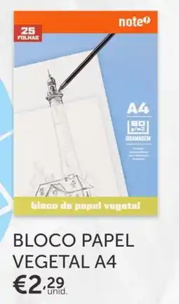 Note! bloco de papel vegetal promoção