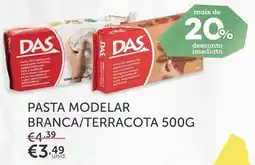 Note! DAS pasta modelar branca/terracota promoção