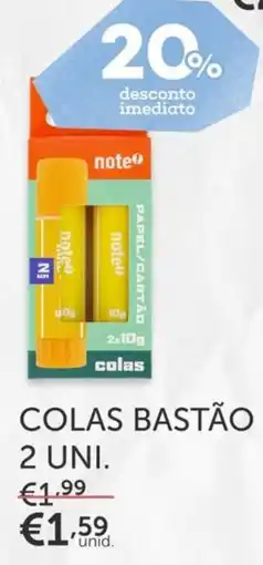 Note! note! colas bastão promoção