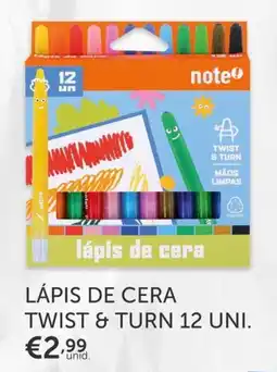 Note! lápis de cera twist & turn promoção