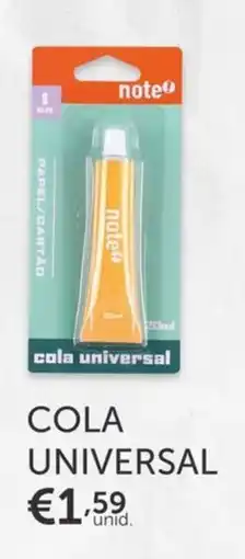 Note! Cola universal note promoção