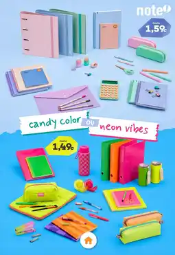 Note! note! candy color ou neon vibes promoção