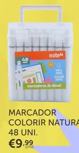 Note! Marcador colorir natura note! promoção