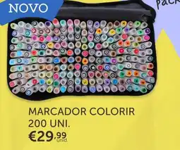 Note! Marcador colorir promoção