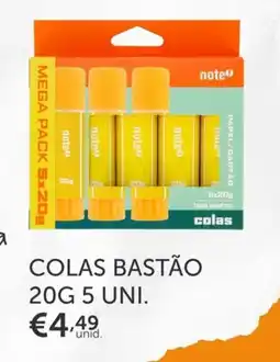 Note! Colas bastão 5 uni. promoção